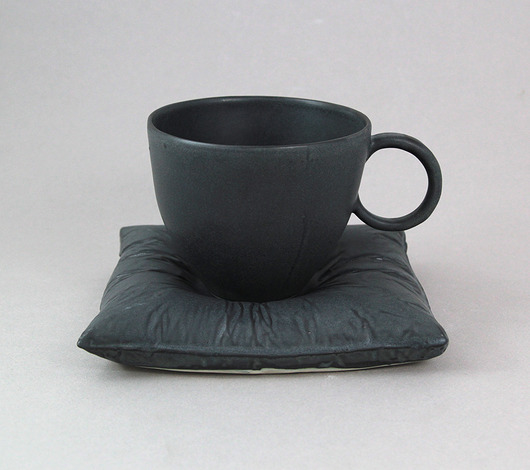 kubki i filiżanki Filiżanka na poduszce L - grafit