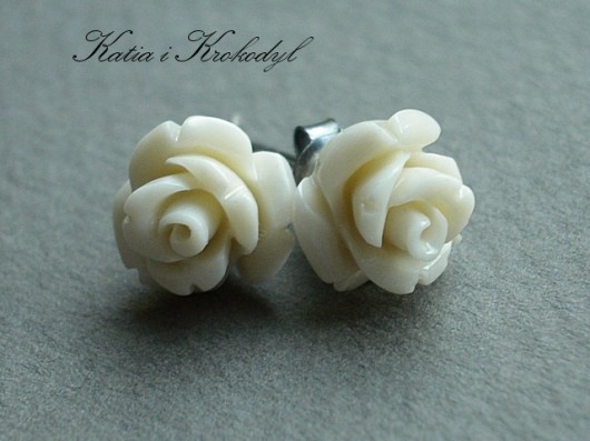 cream  roses -sztyfty Katia i krokodyl