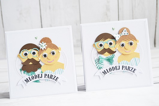 Personalizowana kartka ślubna z Parą Młodą artwithheart