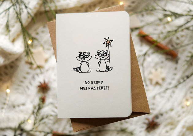 kartki okolicznościowe - wydruki Zabawna kartka świąteczna, Boże Narodzenie, do SZOPy Hej!