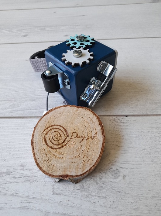 klocki i zabawki drewniane Kostka manipulacyjna tablica sensoryczna mini