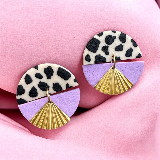 kolczyki z masy plastycznej Kolczyki Flamenco