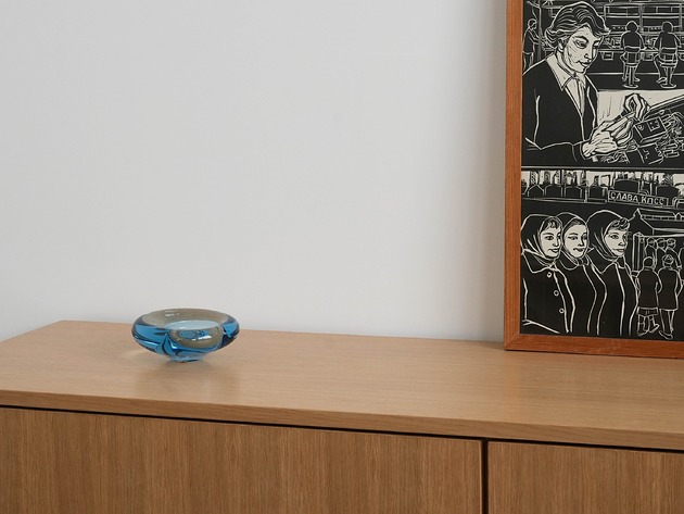 miski i misy Półmisek szklany, duński design, lata 60,  Holmegaard, Per Lütken