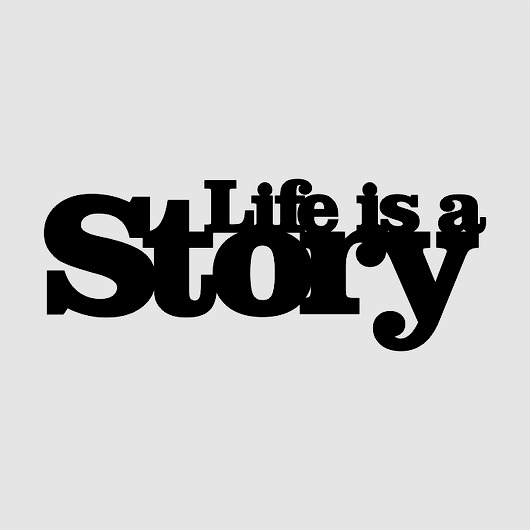 Napis na Ścianę 3D LIFE IS A STORY LOVINA PRINTS