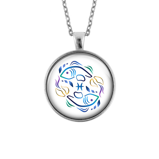 wisiory Kolekcja Starlight - Medalion Ryby - duży