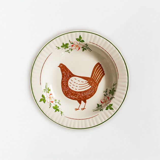 Ozdoby na ścianę Talerz na ścianę - kura