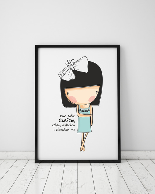 plakat. sama sobie szefem (format A3) Love Life and Forest
