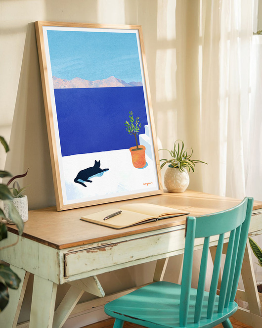 plakaty Sjesta nad morzem - plakat 50x70 cm