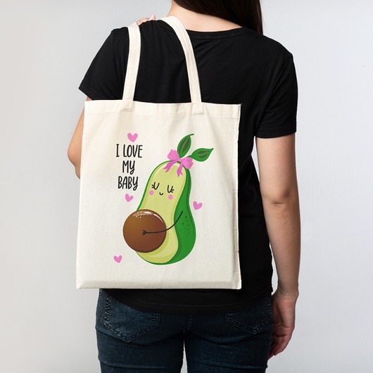 torby na zakupy Torba bawełniana "I LOVE MY BABY"