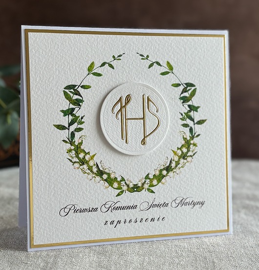 zaproszenia na komunię Zaproszenia na komunię, wzór 49A