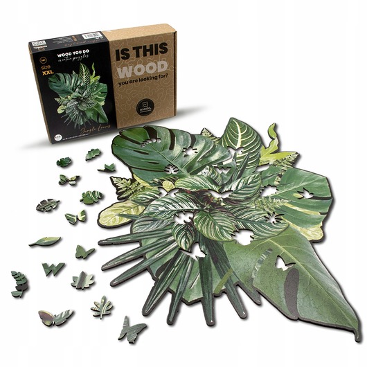 puzzle dla dzieci PUZZLE DREWNIANE LIŚCIE DŻUNGLI 435 elementów