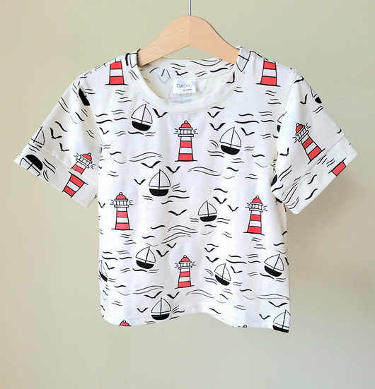 t-shirty dla chłopców T-Shirt  dziecięcy zmieniający kolory w słońcu  - statki