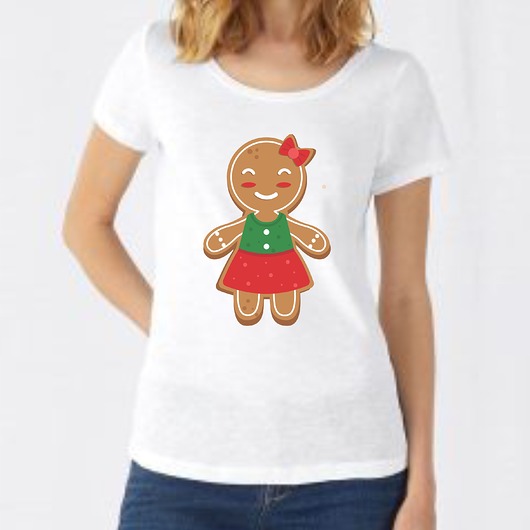 t-shirt damskie Koszulka  z nadrukiem Piernikowa dziewczyna