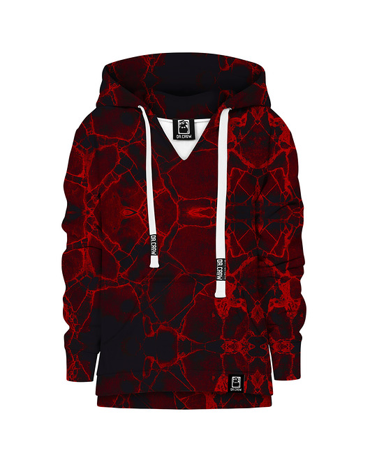 bluzy dla dziewczynki Bluza Dziewczynka DR.CROW Marble Dark