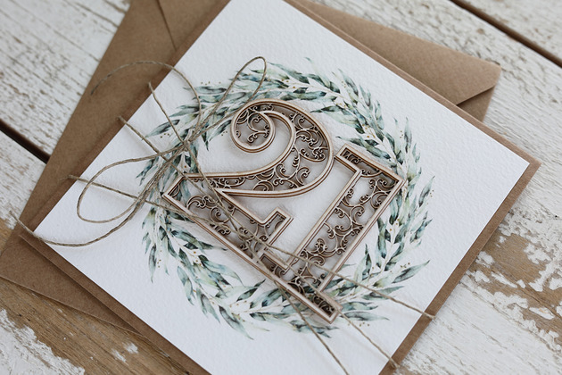 kartki scrapbooking Kartka na 21 urodziny