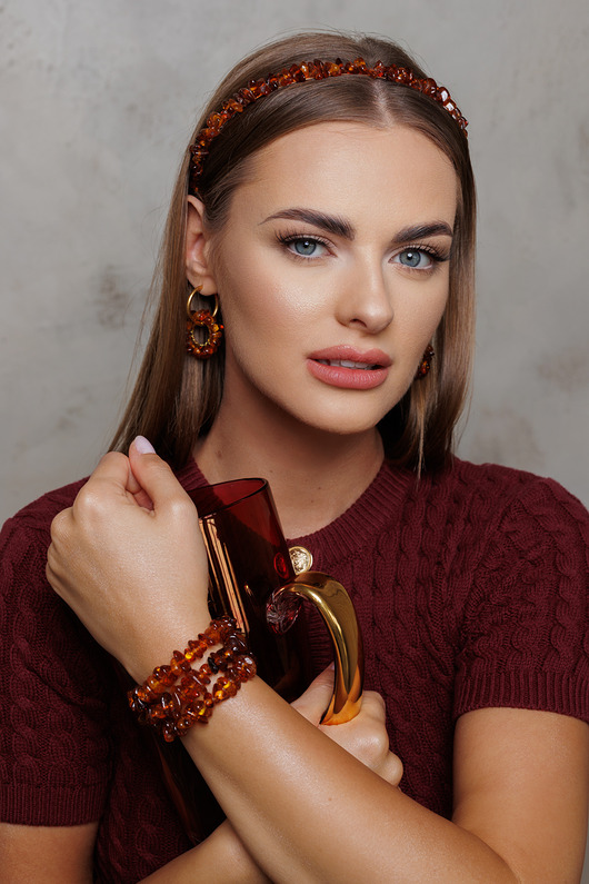 kolczyki - inne Kolczyki Amber Circles