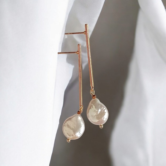 kolczyki z kamieniami Perły : długie kolczyki : wyjątkowy prezent PREMIUM