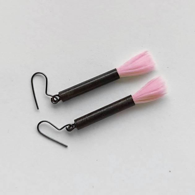 kolczyki z piórami PIÓRKO kolczyki