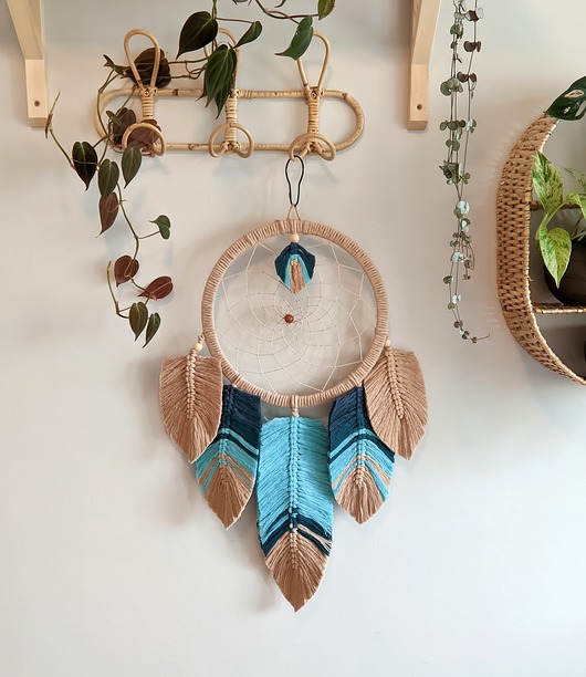 łapacze snów Łapacz snów, dekoracje do powieszenia nad łóżkiem w stylu boho