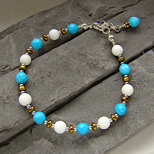 bransoletki z kamieni naturalnych Beach look - bransoletka