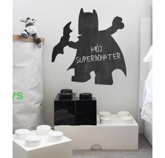 LEGO BATMAN naklejka tablicowa, folia kredowa Dekoracjan