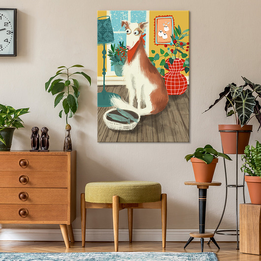 obrazy Obraz na płótnie Obiad pod obserwacją 50x70cm