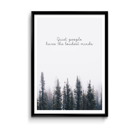 Plakat Quiet people  Bury Lis