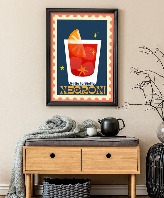 plakaty Negroni - plakat fine art