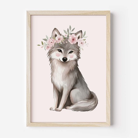 obrazy i plakaty do pokoju dziecięcego Kolekcja leśne zwierzęta nr 3  Plakaty Na Ścianę Dla Dzieci