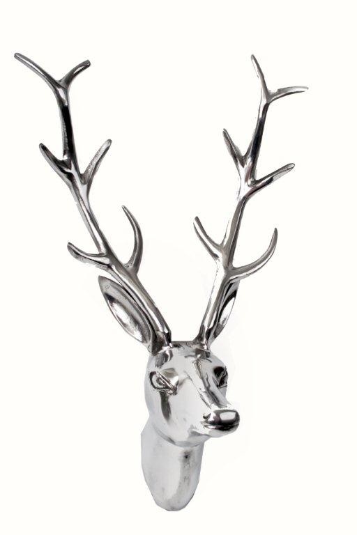 Poroże rogi Deer Head Silver (D506208) Home Design