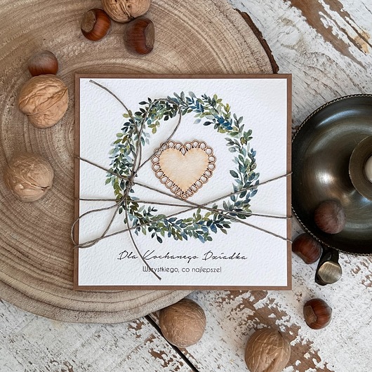 kartki scrapbooking Kartka na dzień dziadka