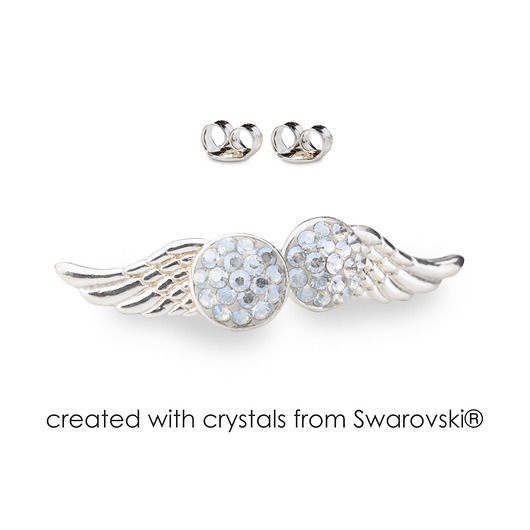 Srebrne kolczyki z kryształami marki Swarovski Alessandra unique