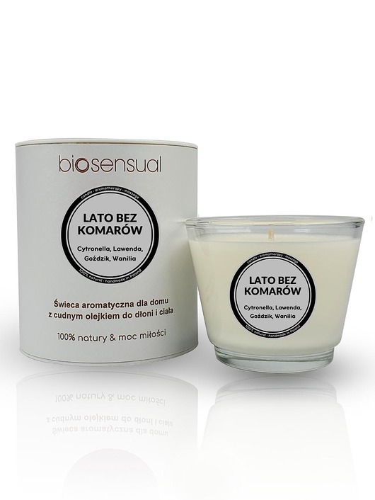 świece zapachowe Świeca do masażu i aromaterapii LATO BEZ KOMARÓW 80g