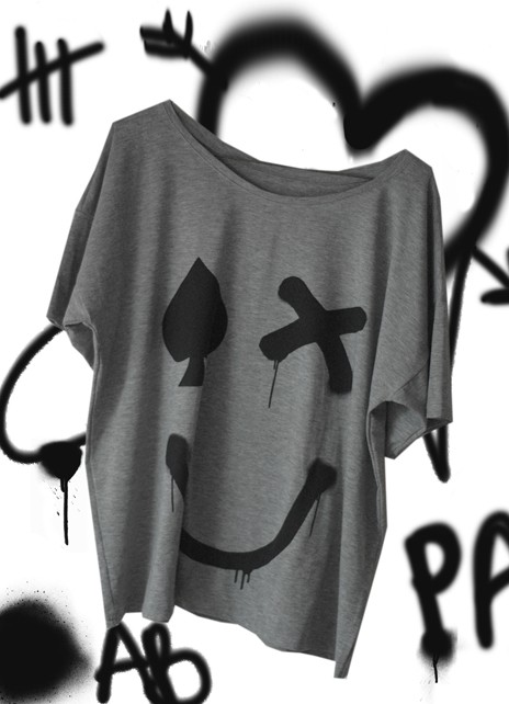spray me a  tee. rozmiar uniwersalny oversized MUSHKA