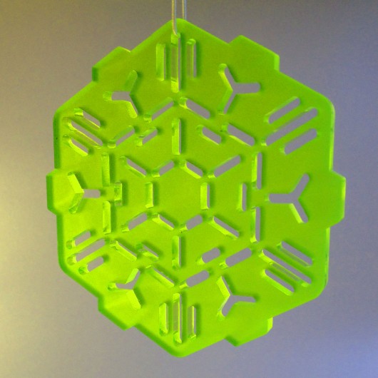SNOWFLAKE SATIN/KIWI/FLUO/6/L/3 YUKIKO