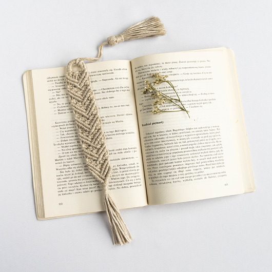 Zakładka do książki BOHO LINEN wu handmade
