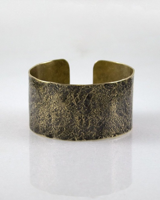 biżuteria męska Kamień - mosiężna bransoleta - outlet