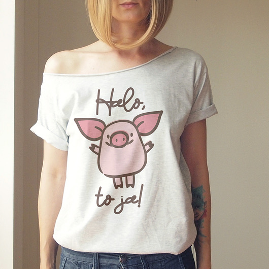 t-shirt damskie Halo to ja Oversize Szary