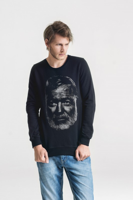 HEMINGWAY Bluza Męska CZARNA GAU great as You