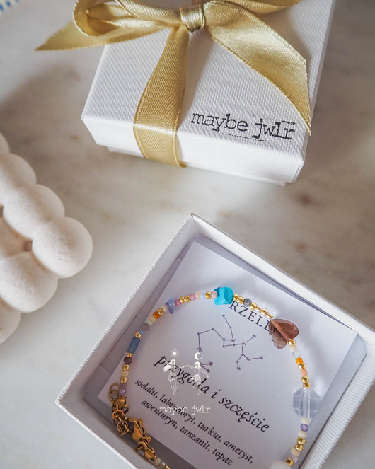 bransoletki z kamieni naturalnych Bransoletka Zodiakalna z Naturalnych Kamieni Strzelec