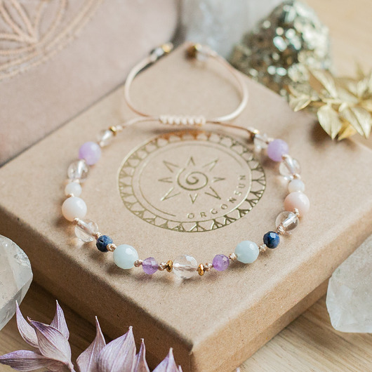 bransoletki na sznurku Bransoletka Wodnik Zodiakalna Zodiak Dla Wodnika Prezent Kamienie