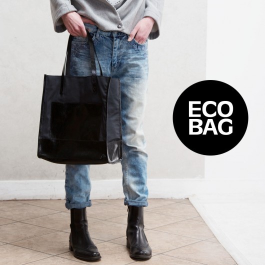 Bawełniano Skórzana Torebka Damska EKOBAG CADOaccessories