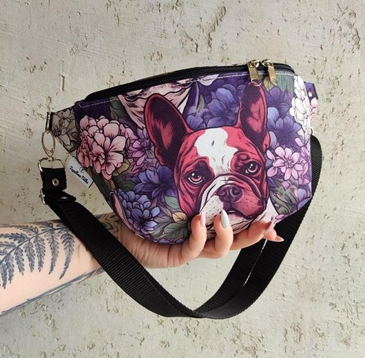 saszetka nerka Nerka xxl bulldog francuski