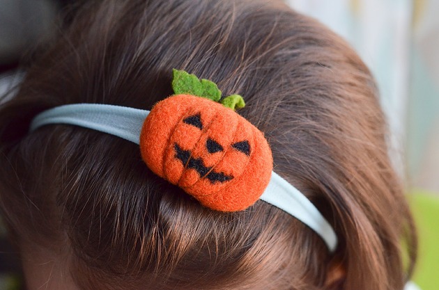 ozdoby do włosów dla dzieci Opaska na głowę -dynia.Hallowen
