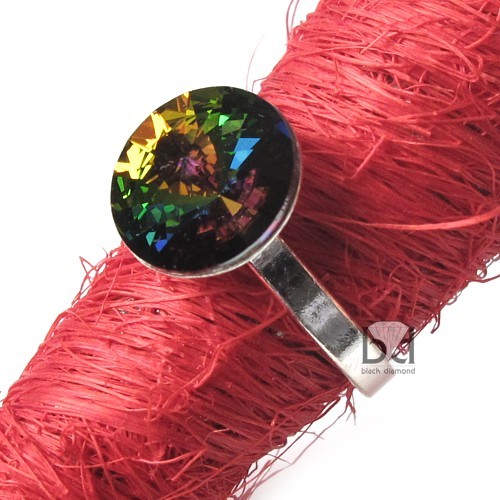Pierścionek kryształ Swarovski 15 Black Diamond