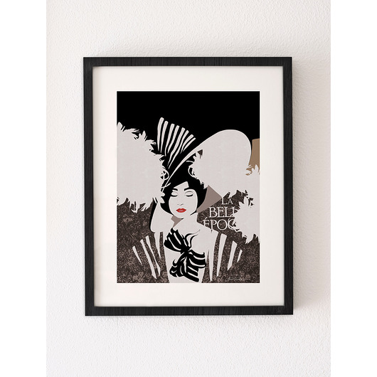 plakaty Belle Epoque III, autorski plakat, sygnowany