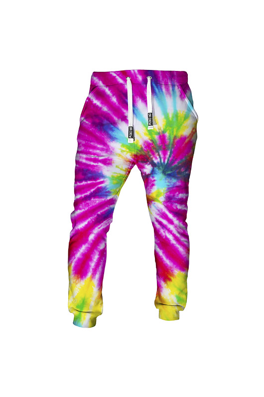 spodnie męskie DR.CROW Męskie Spodnie Fullprint Tie Die Colorful