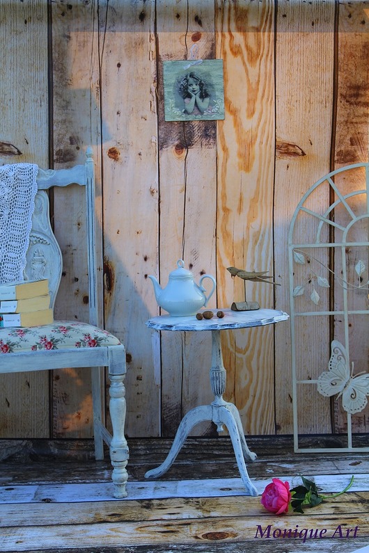 Oryginalny stolik, Prowansja, shabby chic Monique Art