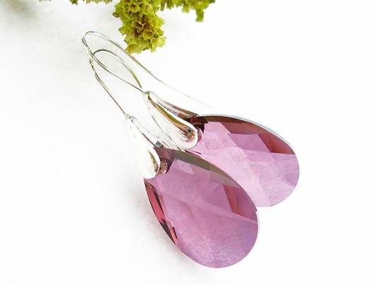 LUXURY- kryształ Swarovski Migdał Crystal Lilac Shadow Little Dreamer