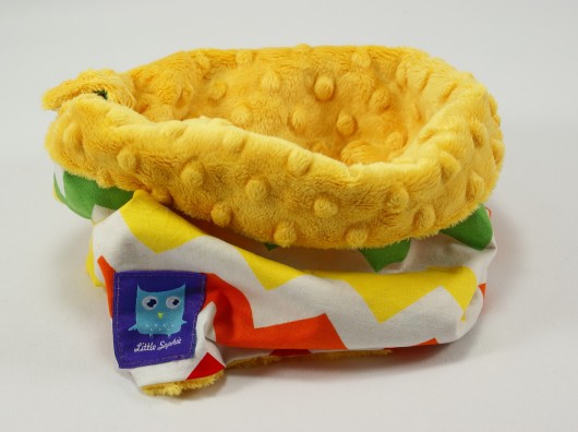 Mega miękki komin MOZAIKA mango Little Sophie